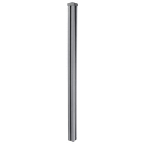 WPC-Pfosten Sarthe Zaun Stecksystem 1,88m grau