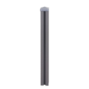WPC-Pfosten Sarthe Zaun Stecksystem 98cm grau