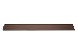 WPC Sichtschutz Abschluss-Set mit Pfosten 180cm braun Savon