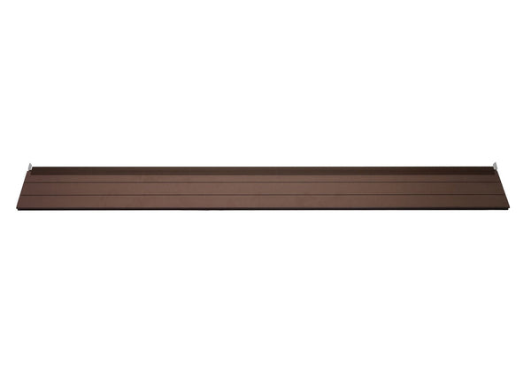 WPC Sichtschutz Abschluss-Set mit Pfosten 180cm braun Savon
