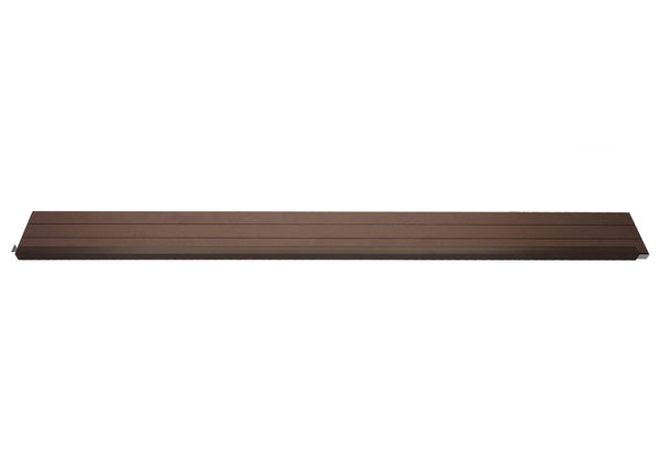 WPC Sichtschutz Abschluss-Set mit Pfosten 180cm braun Savon