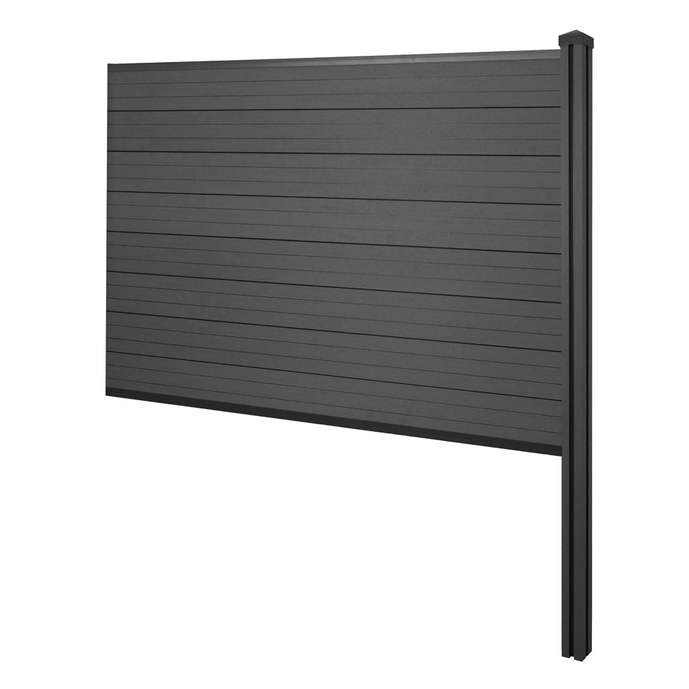 WPC-Sichtschutz Sarthe Erweiterung zum Einbetonieren 188cm anthrazit