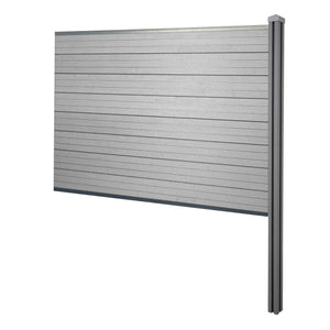 WPC-Sichtschutz Sarthe Erweiterung zum Einbetonieren 188cm grau