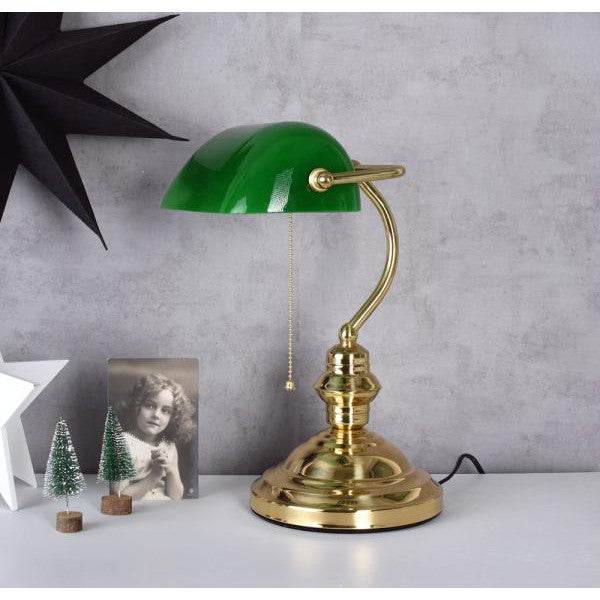Banker Lampe BELLE EPOQUE Klassiker im Jugendstil