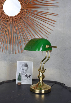Nostalgische Schreibtischlampe im Art Nouveau