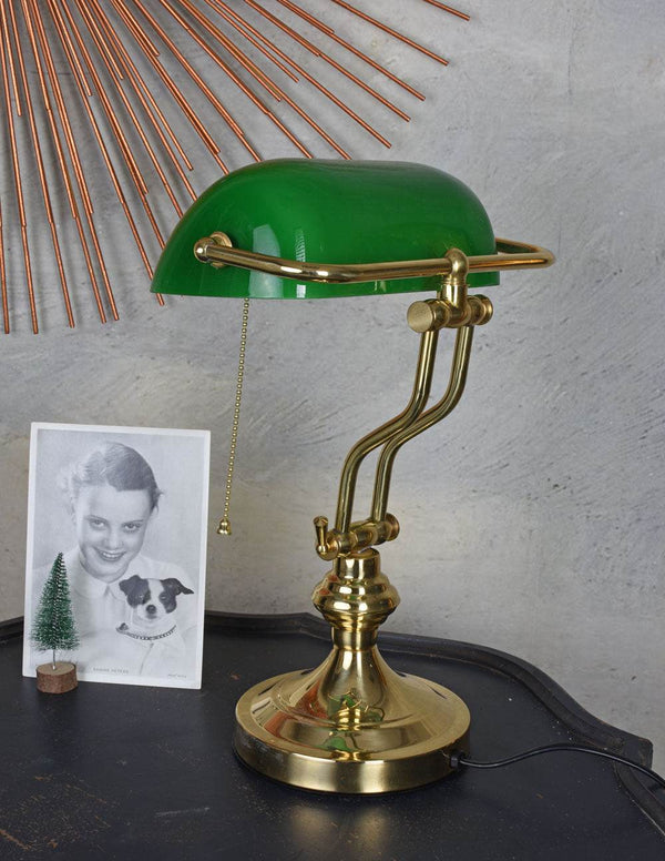 Nostalgische Schreibtischlampe im Art Nouveau