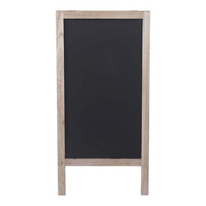 XL Werbetafel Aufsteller Kreidetafel Kundenstopper 100x50cm naturfarben