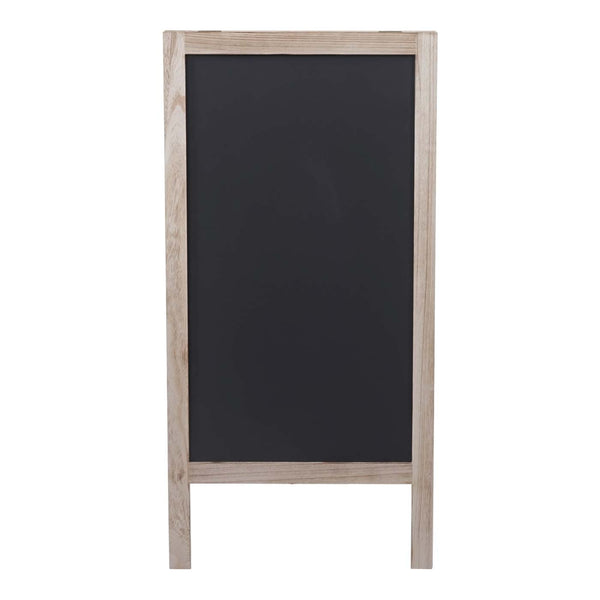 XL Werbetafel Aufsteller Kreidetafel Kundenstopper 100x50cm naturfarben