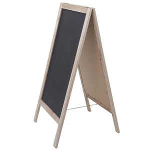 XL Werbetafel Aufsteller Kreidetafel Kundenstopper 100x50cm naturfarben