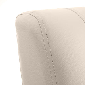 Fernsehsessel Relaxsessel klappbar Kunstleder 99x70x75cm creme