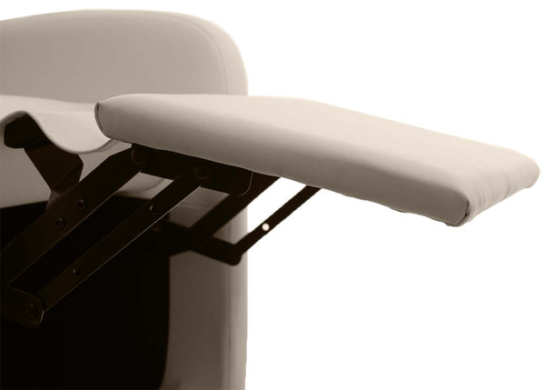 Fernsehsessel Relaxsessel klappbar Kunstleder 99x70x75cm creme