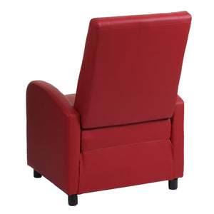 Fernsehsessel Relaxsessel klappbar Kunstleder 99x70x75cm rot