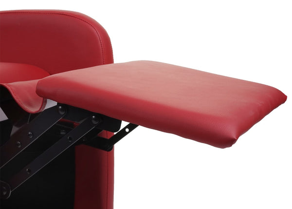 Fernsehsessel Relaxsessel klappbar Kunstleder 99x70x75cm rot