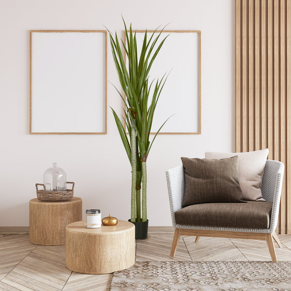 Yucca künstlich grosse Kunstpflanze im Topf Deko 190cm
