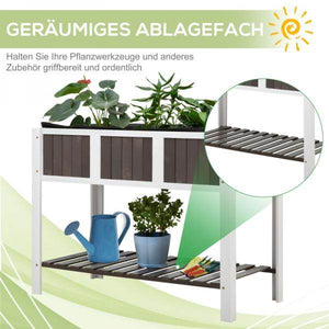 Pflanztisch Gartentisch hölzerne Arbeitsfläche Gartenbeete für Gemüse Blumen