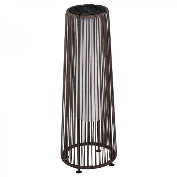 Gartenleuchte, Aussenlampe, solarbetrieben, 8 Stunden Betrieb, Automatikmodus, Rattanoptik
