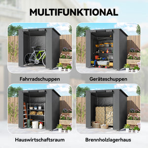 Zeltgarage wasserdicht mit Belüftung und aufrollbarer Tür
