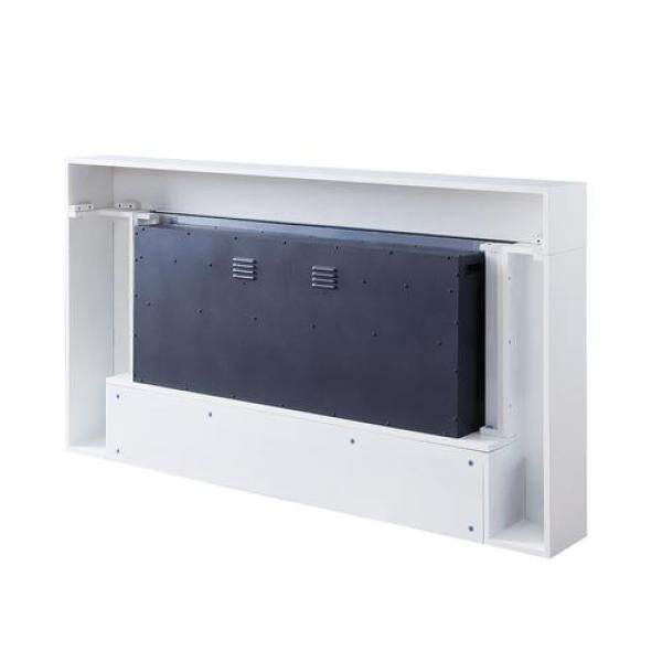 BALDERIA Elektrokamin Zeus 2000 Watt, 2 Heizstufen, Echtfeuereffekt Weiss