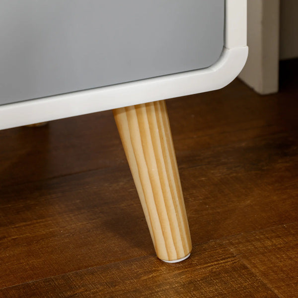 Nachttisch Nachtkommode Nachtschrank mit Schublade Weiss