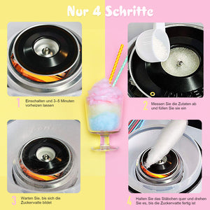 Zuckerwattemaschine für Party & Veranstaltungen Rot