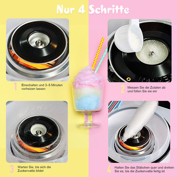 Zuckerwattemaschine für Party & Veranstaltungen Rot