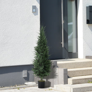 Zypresse künstlich UV-beständig mit Topf für innen und aussen grün