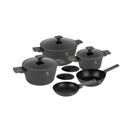 Berlinger Haus 10-teiliges Kochgeschirr-Set matt Anthracite Collection