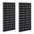 2x Solarpanel Monokristallin - 150W 18V für 12V Batterien Photovoltaik