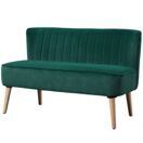 2-Sitzer Sofa Loungesofa 117x56.5x77cm Dunkelgrün