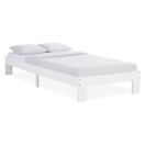 Einzelbett mit Lattenrost 90x200cm Weiss