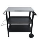 Grill Beistellltisch 104 x 51 x 89 cm schwarz