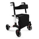 Rollator höhenverstellbar mit Sitz und Rückenlehne schwarz