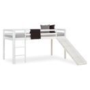 Hochbett Kinderbett 90x200cm aus Holz Weiss