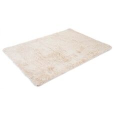 Teppich Shaggy Hochflor flauschig 200x140cm ~ hellbraun