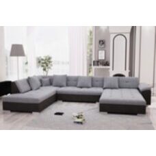 Sofa ARIA rechts schwarz grau