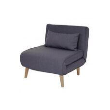 Sessel Schlafsofa Textil Dunkelgrau