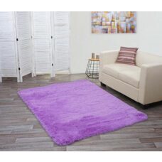 Teppich Shaggy Hochflor flauschig 200x140cm ~ lila