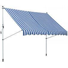 Balkonmarkise Sonnenstore Teleskop 300 x 150cm Blau