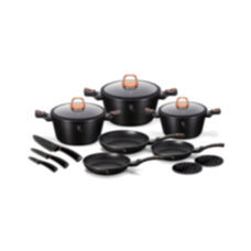 Berlinger Haus 14 pcs Marble Coating Cookware Set (Black Rose)