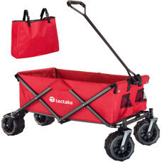 Faltbarer Bollerwagen max. 80kg, rot