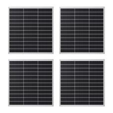 4x Solarpanel Monokristallin - 100W 18V für 12V Batterien Photovoltaik