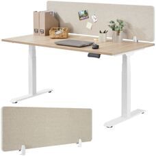 Schreibtisch Trennwand Noisy beige 130 x 40 cm