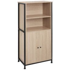 Highboard Doncaster 60x38x125cm Industrial Holz hell, Eiche Sonoma