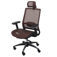 Bürostuhl Córdoba ergonomisch Kopfstütze Stoff/Textil mandarin