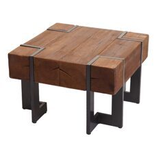 Couchtisch Tanne Holz rustikal massiv braun 60x60cm