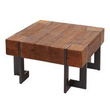 Couchtisch Tanne Holz rustikal massiv braun 70x70cm