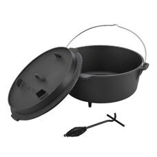 Feuertopf Dutch Oven Jacob 13.6L Gusseisen Schwarz