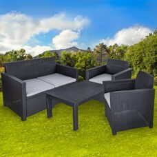 Lounge Set Merano graphit/hellgrau