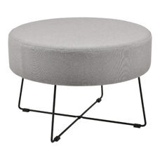 Couchtisch Nelson Ø 60 cm Polster Grau/Schwarz