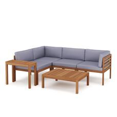 Lounge Holz ALTEA natur/grau